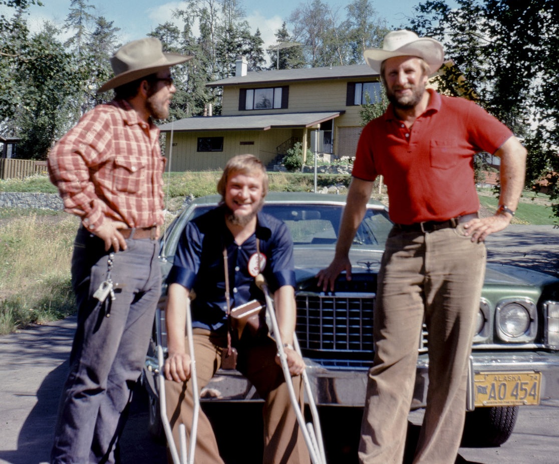 Od lewej: Michał Gliński, Jerzy Kukuczka i Henryk Furmanik.