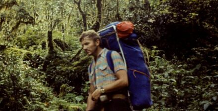Wiesław Lipiński w drodze do bazy pod Lhotse. Rok 1979.