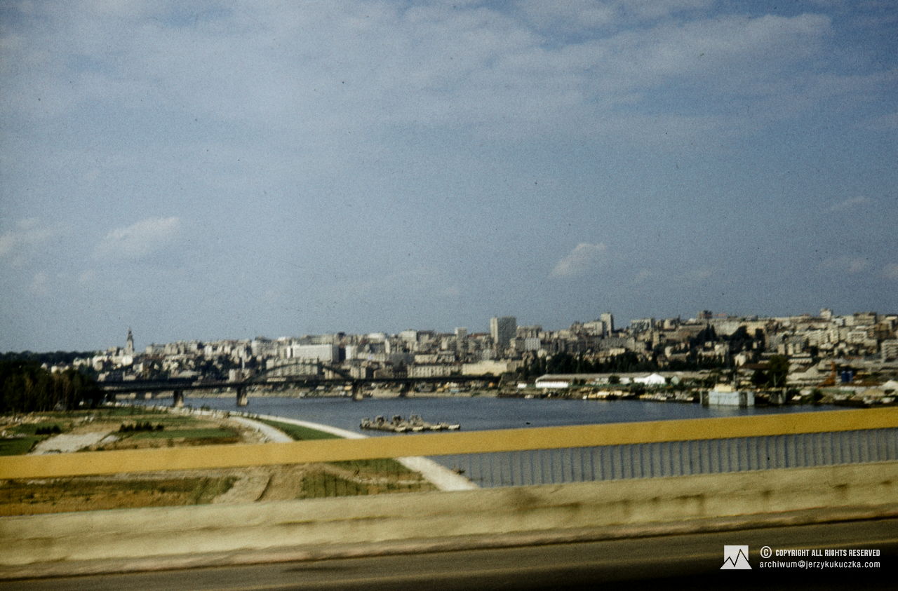 Panorama of Belgrade. Travel of the participants of the expedition through Yugoslavia. Route from Katowice to Islamabad.
