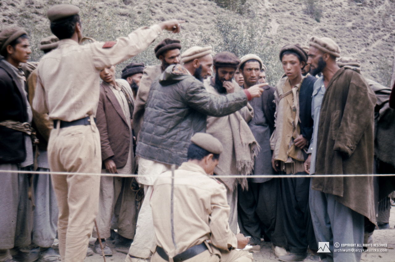 Porters waiting for cargo allocation.