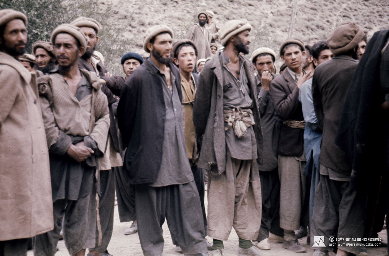 Porters waiting for cargo allocation.