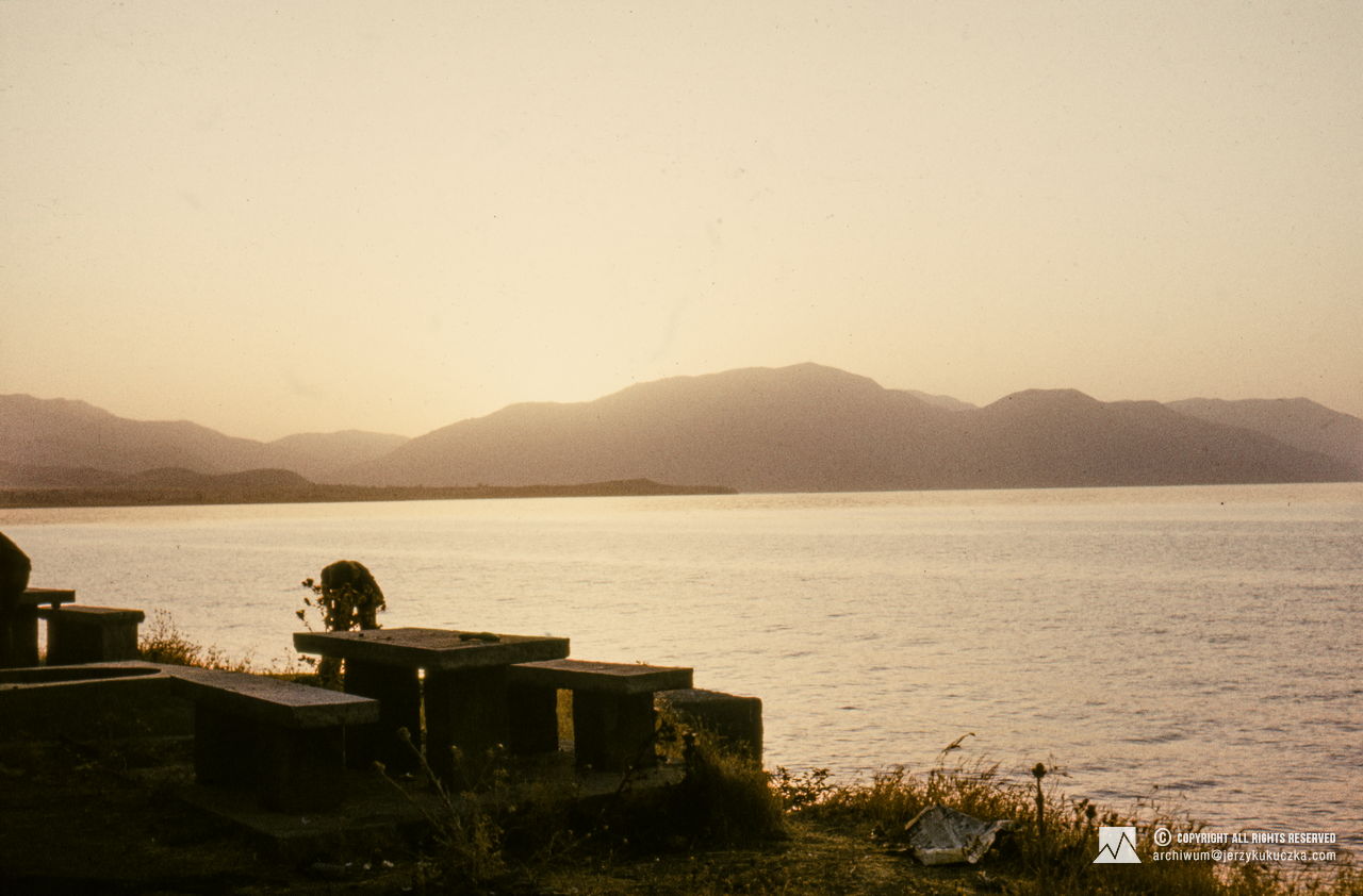 A stopover for the participants of the expedition at Lake Van in Turkey.