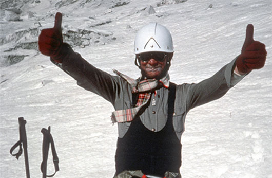 Jerzy Kukuczka w bazie pod Cho Oyu.
