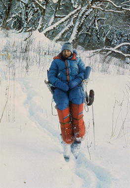 Transport odmrożonego Andrzeja Czoka z bazy pod Dhaulagiri