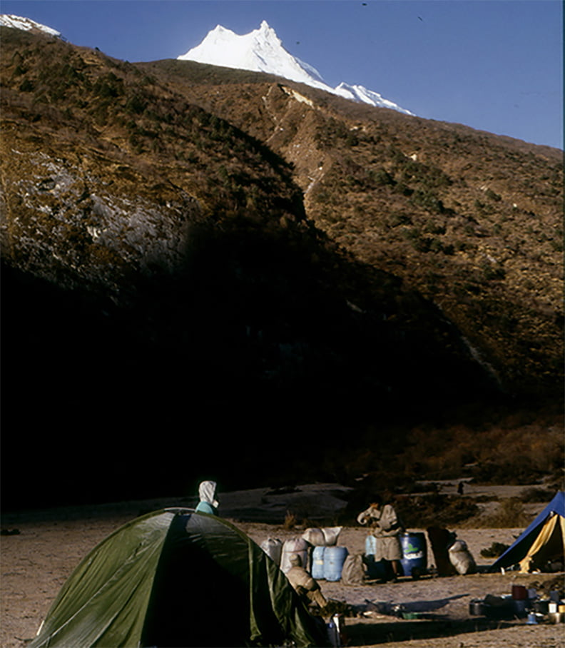 Manaslu z miejscowości Soma.