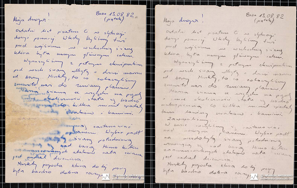 Korespondencja Jerzego Kukuczki do żony z K2